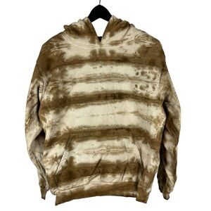 Mens Y2K Talentless Brown Heavyweight Pullover Hoodie Size M